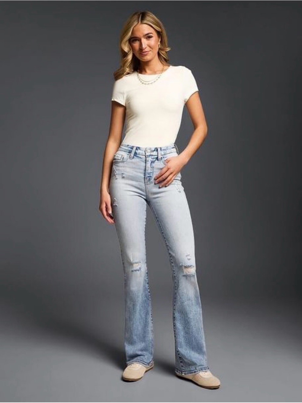 Buckle Black Fit No. 75 Light Blue Boot Cut Jeans